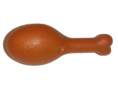 LEGO part Turkey Drumstick, 23mm with Round Opening on Back (88432)