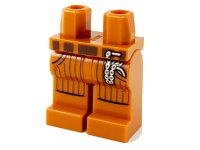 LEGO part Hips and Legs with Pockets, Dark Brown Belt, Silver Pocket Watch on Chain Pattern 970c00pb1074