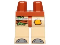 LEGO onderdeel Hips and Tan Legs with Patch and Seaweed Pattern 970c02pb19
