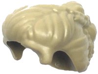 LEGO part Minifigure, Hair Female Short, Braided on Sides, Pulled Back in Bun 4926