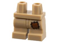 LEGO part Hips and Medium Legs with Reddish Brown Patch Pattern 970cm00pb014