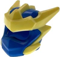 LEGO part Minifigure, Headgear Helmet with Molded Bright Light Yellow Crests, Barbs, and Knot Pattern 115499pb06