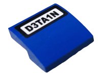 LEGO part Slope, Curved 2 x 2 x 2/3 with 'D3TA1N' Pattern (Sticker) - Set 60242 15068pb290