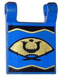 LEGO onderdeel Flag 2 x 2 Square with Golden Fan Pattern 2335px2