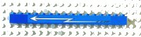 LEGO part Stein 1 x 16 avec Motif Flèche Zigzag Blanche Gauche (Autocollant) - Ensembles 4560 / 4561 2465pb09