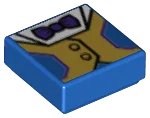 LEGO onderdeel Tegel 1 x 1 met Vest (Fancy Pants) Patroon 3070pb121