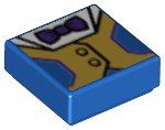 LEGO onderdeel Tegel 1 x 1 met Vest (Fancy Pants) Patroon (3070pb121)