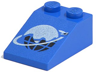 LEGO part Schräge 33 3 x 2 mit Ice Planet Logo Muster (3298p61)