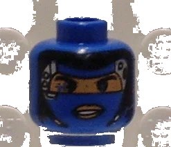 LEGO onderdeel Minifigure, Head Alien with Robot Female, Lips Pattern (3626pb0081)