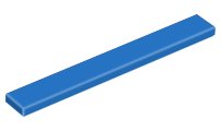 LEGO part Tile 1 x 8 (4162)