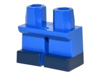 LEGO part Legs Short with Dark Blue Feet Pattern 41879pb004
