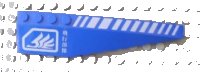 LEGO onderdeel Wedge 12 x 3 Right with White Hash Lines and Square with Cut Corner Pattern (Stickers) - Set 7709 42060pb15