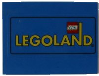 LEGO part Slope 10 6 x 8 with Legoland Logo Pattern (Sticker) - Sets 3432 / 3433 4515pb019