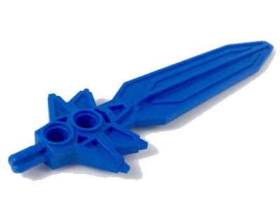 LEGO part Large Figure Weapon, Sword Santis with Axle (47462)
