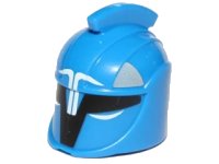 LEGO part Minifigure, Headgear Helmet SW Senate Commando Captain with Black Markings and White Angled Lines Pattern 64806pb03