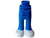 LEGO part Mini Doll Hips and Trousers with Back Pockets with Molded White Shoes Pattern - Thick Hinge 92253c00pb58