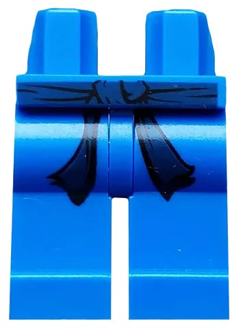 LEGO onderdeel Hips and Legs with Dark Blue Sash Pattern (970c00pb0088)