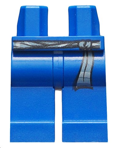 LEGO onderdeel Hips and Legs with Sash Pattern (970c00pb0131)