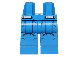 LEGO onderdeel Hips and Legs with SW Black Special Forces Clone Trooper Armor Pattern (970c00pb0252)