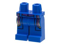 LEGO part Hips and Legs with Dark Purple and Gold Robe Ends Pattern 970c00pb1407