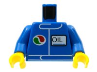 LEGO part Torso Octan Logo and 'OIL' Pattern (Undetermined Type) / Blue Arms / Yellow Hands 973pb0106c01