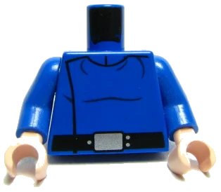 LEGO onderdeel Torso SW Republic Cruiser Crew Pattern / Blue Arms / Light Nougat Hands (973pb0443c01)