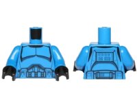 LEGO onderdeel Torso SW Armor Clone Trooper with Belt with Pockets Pattern (Senate Commando) / Blue Arms / Black Hands 973pb1845c01