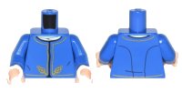 LEGO onderdeel Torso SW Bespin Guard Pattern Dual Sided / Blue Arms / Light Nougat Hands 973pb1848c01