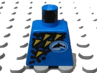LEGO onderdeel Torso Divers Dolphin Logo and Yellow Triangles Pattern (973px97)