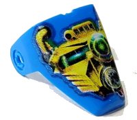 LEGO part Technic Throwbot Visor with Scuba / Sub Pattern x209px2