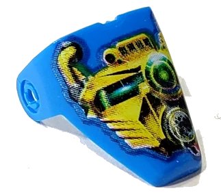 LEGO onderdeel Technic Throwbot Visor with Scuba / Sub Pattern (x209px2)