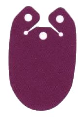 LEGO onderdeel Mini Doll, Cape Cloth, Friends, Round Bottom with 3 Small Top Holes (20374)