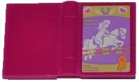 LEGO part Minifigure, Utensil Book 2 x 3 with Jumping Horse Pattern (Sticker) - Set 3189 33009pb037