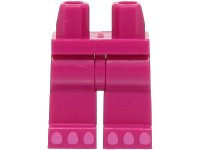 LEGO part Hips and Legs with 6 Dark Pink Toes Pattern (BAM) 970c00pb1329