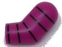 LEGO part Arm, Left with 5 Black Stripes Pattern 981pb115