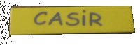 LEGO part Tile 1 x 4 with 'CASiR' Pattern (Sticker) - Set 5941 2431pb0118