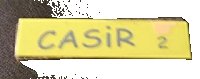 LEGO part Tile 1 x 4 with 'CASiR' and '2' Pattern (Sticker) - Set 5941 2431pb0120