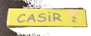 LEGO onderdeel Tegel 1 x 4 met 'CASiR' en '2' Patroon (Sticker) - Set 5941 (2431pb0120)
