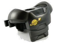 LEGO part Armure Minifigure Espace avec Protection Épaule et 2 Pinces avec Motif Logo Classic Space Or 18827pb04