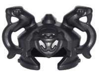 LEGO part Minifigure, Headgear Helmet Ninjago with Cheek Protection and 2 Snakes wth Fangs 24586