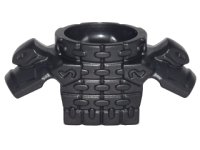 LEGO part Minifigure Armor Breastplate with Round Collar, Chain Mail, Shoulder Pads with Snake Heads and 1 Stud on Back 24588