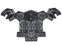LEGO part Minifigure Armor Breastplate with Snakes on Collar and Belt, Chain Mail, Shoulder Pads with Snake Heads and 1 Stud on Back 25110