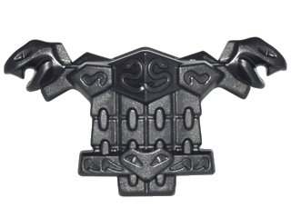 LEGO onderdeel Minifigure Armor Breastplate with Snakes on Collar and Belt, Chain Mail, Shoulder Pads with Snake Heads and 1 Stud on Back (25110)