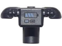 LEGO part Minifigure Scuba Tank with Shoulder Pads and Front Panel with Blue Battery Life Indicator Pattern 28716pb01
