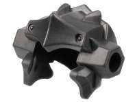 LEGO part Minifigure, Headgear Helmet Angular and Ridged, Rivets on Front and Back 35554