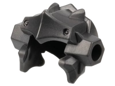 LEGO onderdeel Minifigure, Headgear Helmet Angular and Ridged, Rivets on Front and Back (35554)