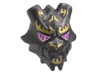 LEGO part Minifigure, Visor Mask Ninjago Crystal King with Large Gold Markings and Magenta and Bright Pink Eyes Pattern 86211pb01