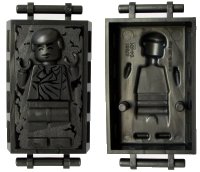 LEGO onderdeel Minifigure, Utensil Carbonite Block with Bar Handles with Han Solo Pattern 87561pb01