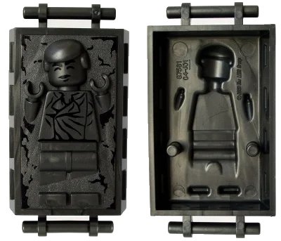 LEGO onderdeel Minifigure, Utensil Carbonite Block with Bar Handles with Han Solo Pattern (87561pb01)