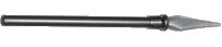 LEGO part Minifigure, Weapon Pike / Spear Elaborate with Molded Pearl Light Gray Tip Pattern 90391pb01